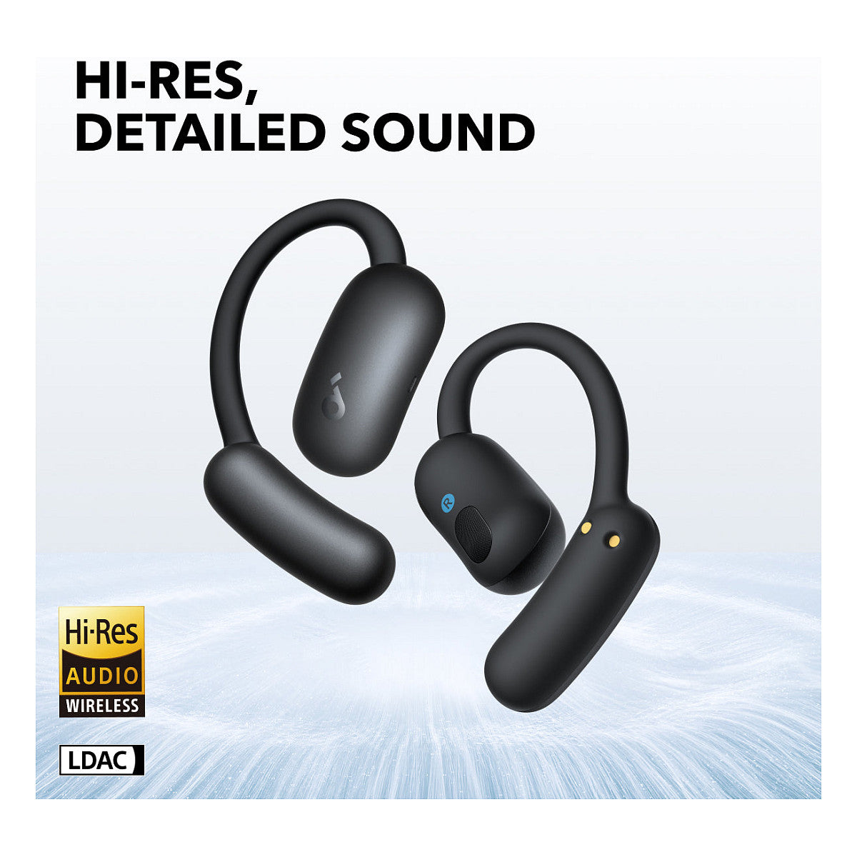 Anker Soundcore AeroFit 2 Kopfhörer, Schwarz, Open-Ear, Kabellos