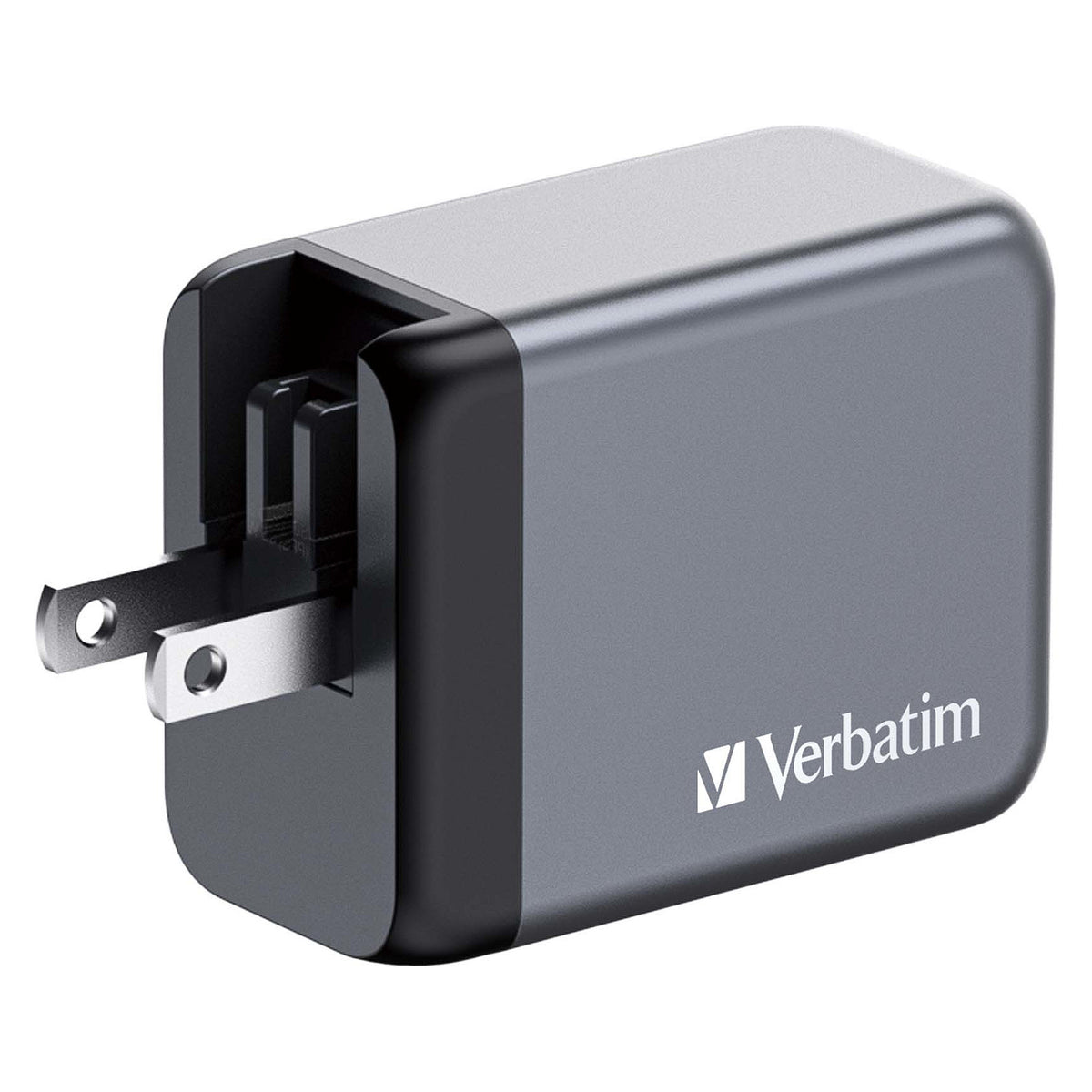 Verbatim GaN-Ladegert 65W, 1x USB-A , 2x USB-C (grau, PD 3.0, QC 3.0)