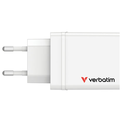 Verbatim Ladegert 30W, 1x USB-C , 3x USB-A (wei, PD 3.0, QC 3.0)