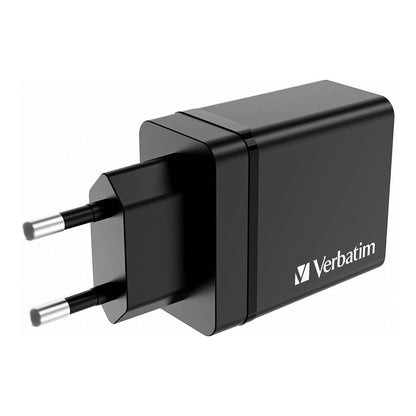 Verbatim Ladegert 30W, 1x USB-C , 3x USB-A (schwarz, PD 3.0, QC 3.0)