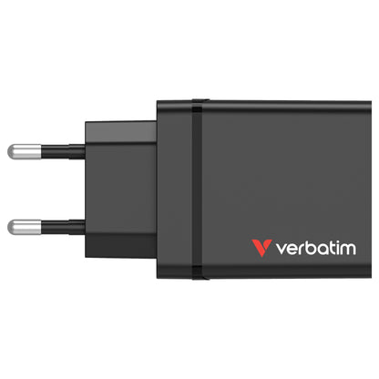 Verbatim Ladegert 30W, 1x USB-C , 3x USB-A (schwarz, PD 3.0, QC 3.0)