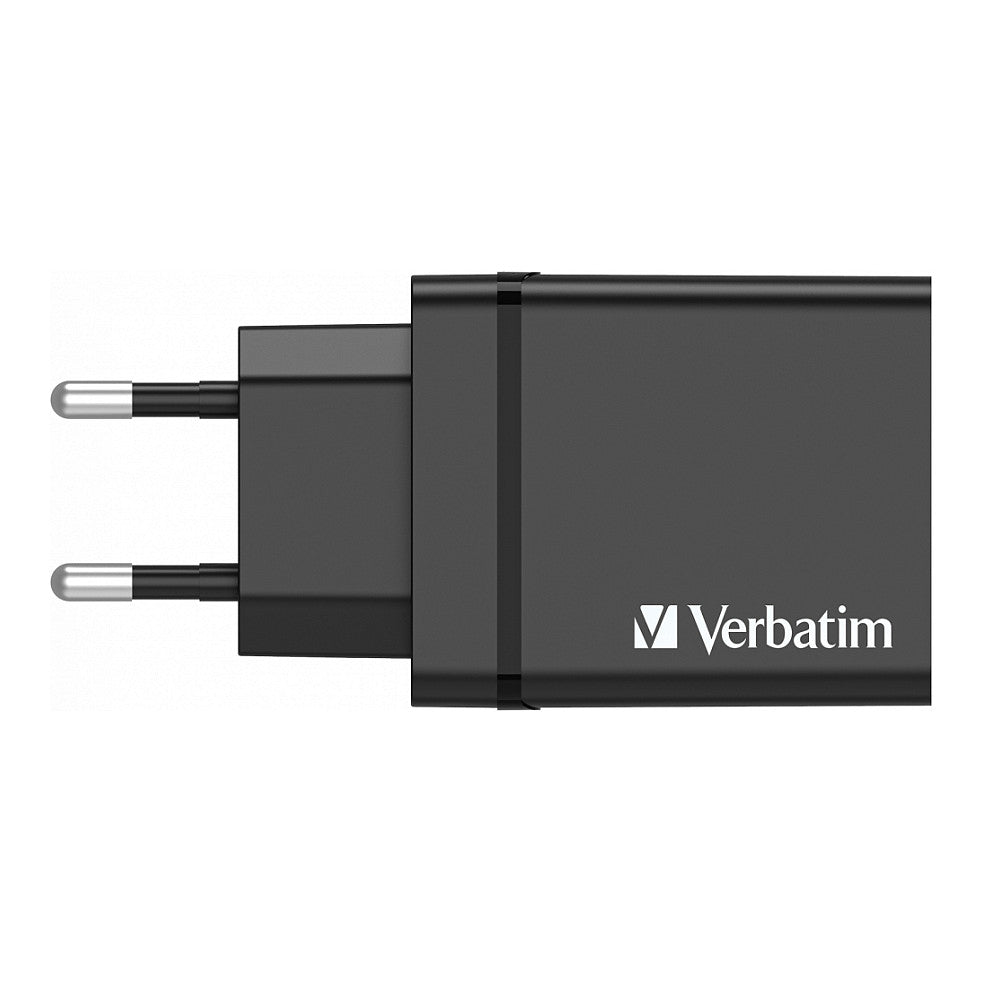 Verbatim Ladegert 30W, 1x USB-C , 3x USB-A (schwarz, PD 3.0, QC 3.0)