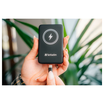 Verbatim Wireless Powerbank Charge 'n' Go 10.000mAh (schwarz, Qi, PD 3.0, Quick Charge 3.0)