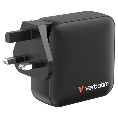 Verbatim Mini GaN Ladegert 165W 4 Port US/EU/UK ADP