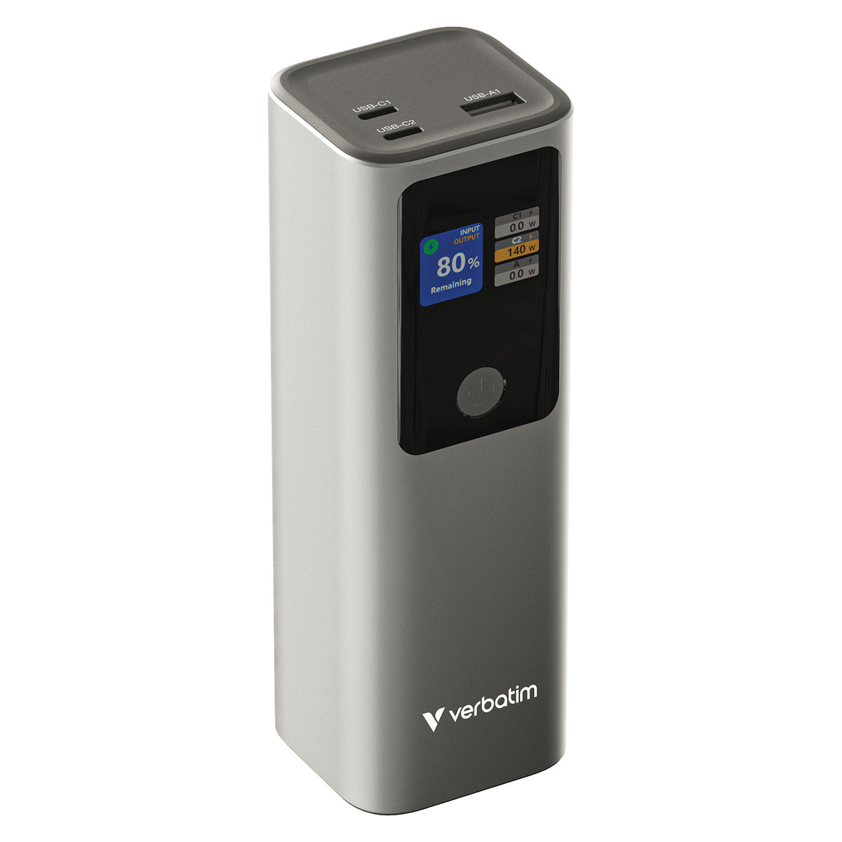 Verbatim Charge 'n' Go Powerbank 27.000 mAh metall-grau