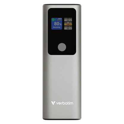 Verbatim Charge 'n' Go Powerbank 27.000 mAh metall-grau