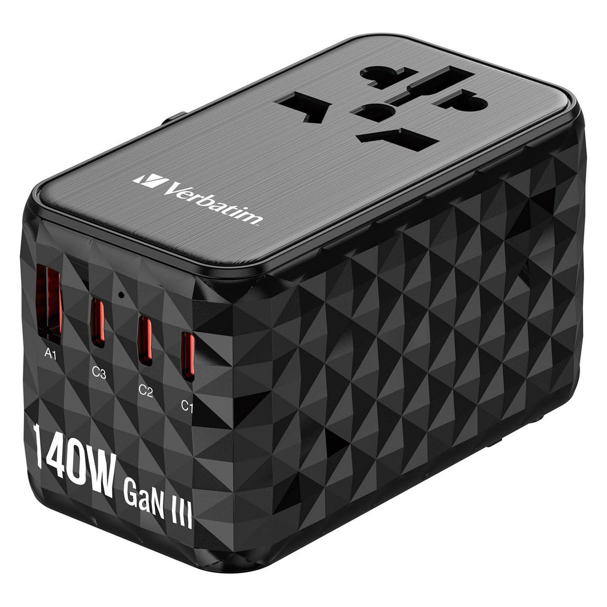 Verbatim GaN III Uni.Travel Adap 140W Welt-zu-Welt UTA-10 32125