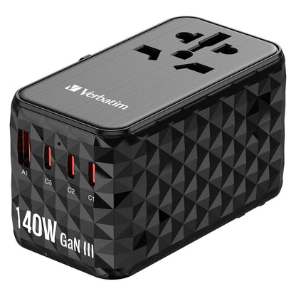 Verbatim GaN III Uni.Travel Adap 140W Welt-zu-Welt UTA-10 32125