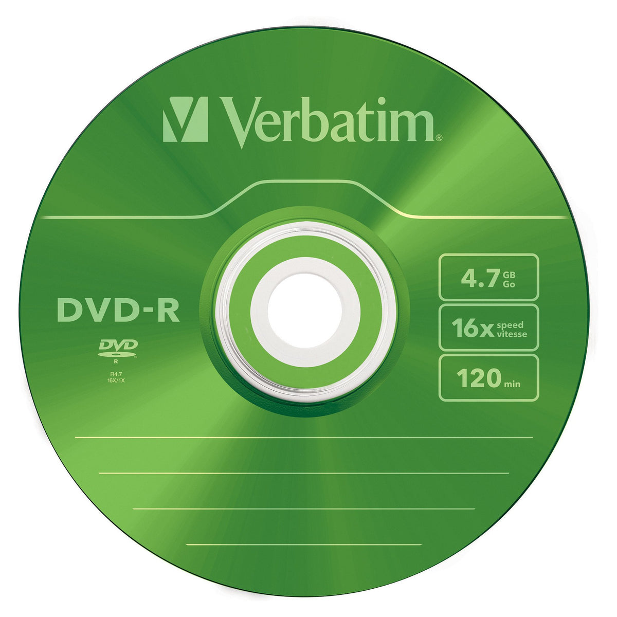 1x5 Verbatim DVD-R 4,7GB Colour 16x Speed, Slim Case