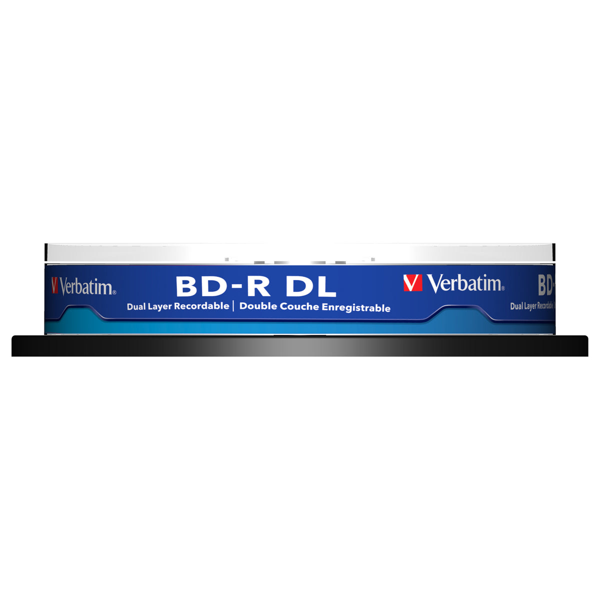 1x10 Verbatim BD-R Blu-Ray 50GB 6x Speed, white blue Cakebox