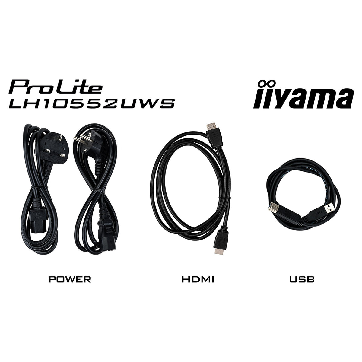 265,7cm/104.6" (5120x2160) iiyama LH10552UWS-B1AG 21:9 5K UW IPS 8ms 60Hz HDMI DisplayPort USB-C RJ45 RS-232c VESA Speaker WiFi Black
