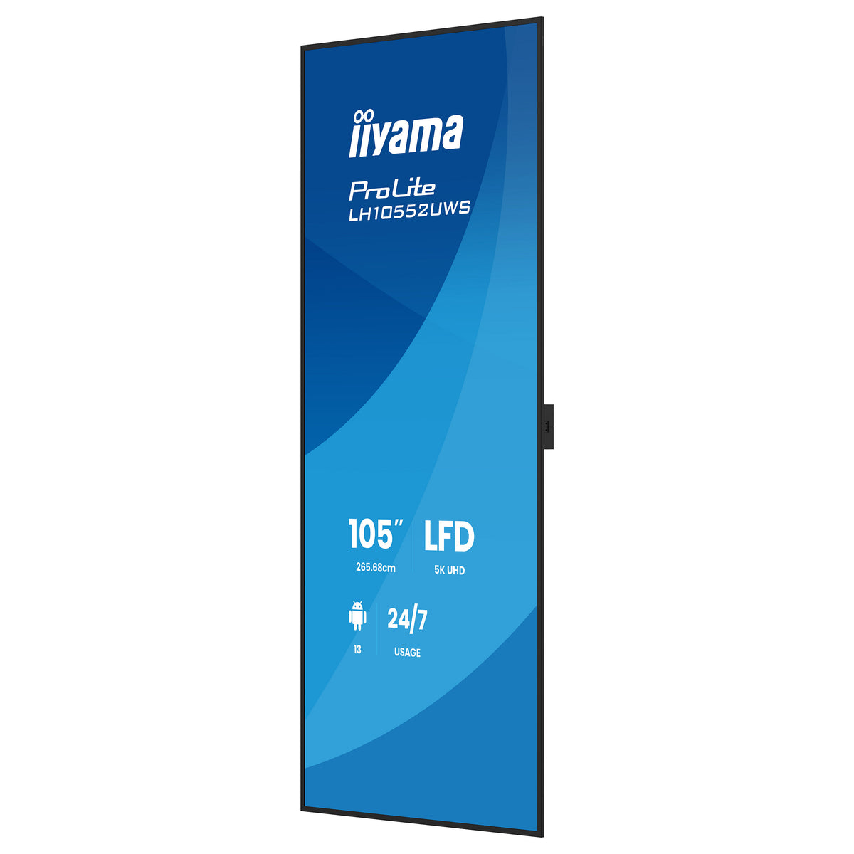 265,7cm/104.6" (5120x2160) iiyama LH10552UWS-B1AG 21:9 5K UW IPS 8ms 60Hz HDMI DisplayPort USB-C RJ45 RS-232c VESA Speaker WiFi Black