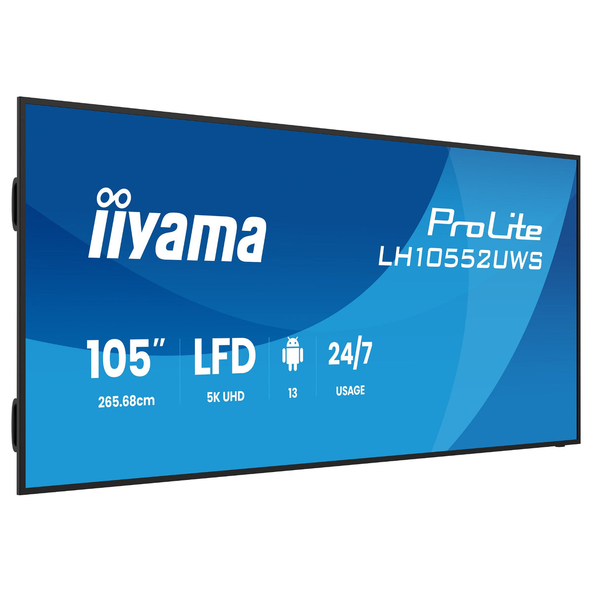 265,7cm/104.6" (5120x2160) iiyama LH10552UWS-B1AG 21:9 5K UW IPS 8ms 60Hz HDMI DisplayPort USB-C RJ45 RS-232c VESA Speaker WiFi Black