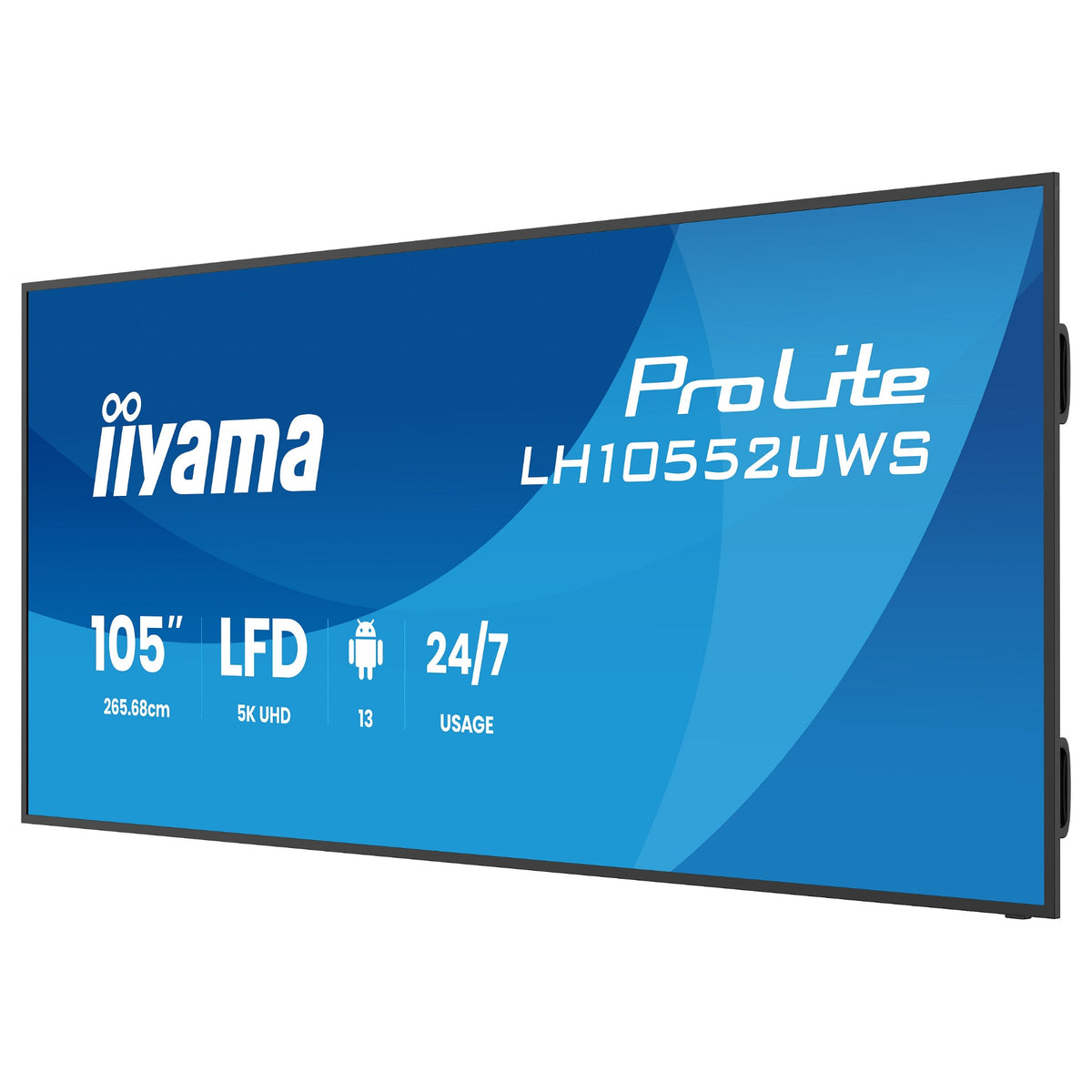 265,7cm/104.6" (5120x2160) iiyama LH10552UWS-B1AG 21:9 5K UW IPS 8ms 60Hz HDMI DisplayPort USB-C RJ45 RS-232c VESA Speaker WiFi Black