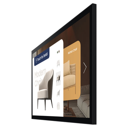 81,3cm/32" (1920x1080) Samsung QM32C-T 16:9 FHD VA 8ms HDMI USB LAN WLAN Bluetooth VESA Touch 16/7 Charcoal Black