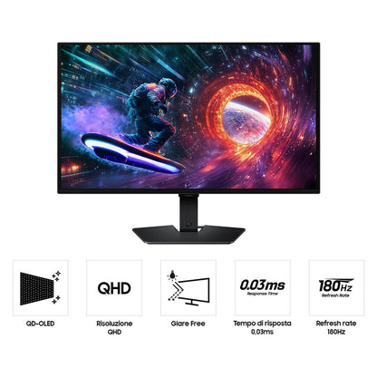 68cm/27" (2560x1440) Samsung S27FG502EU 16:9 WQHD IPS 1ms 180Hz DisplayPort HDMI VESA HDR10 FreeSync Black