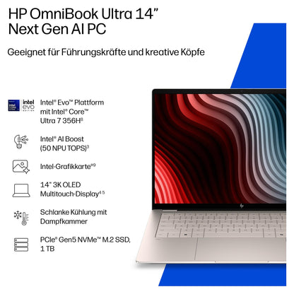 HP OmniBook Ultra 14-kd0175ng CU7 356H/32GB/1TBSSD/W11 Home Touch