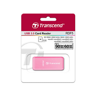 Card Transcend Card Reader RDF5 Pink USB-Typ A 3.1