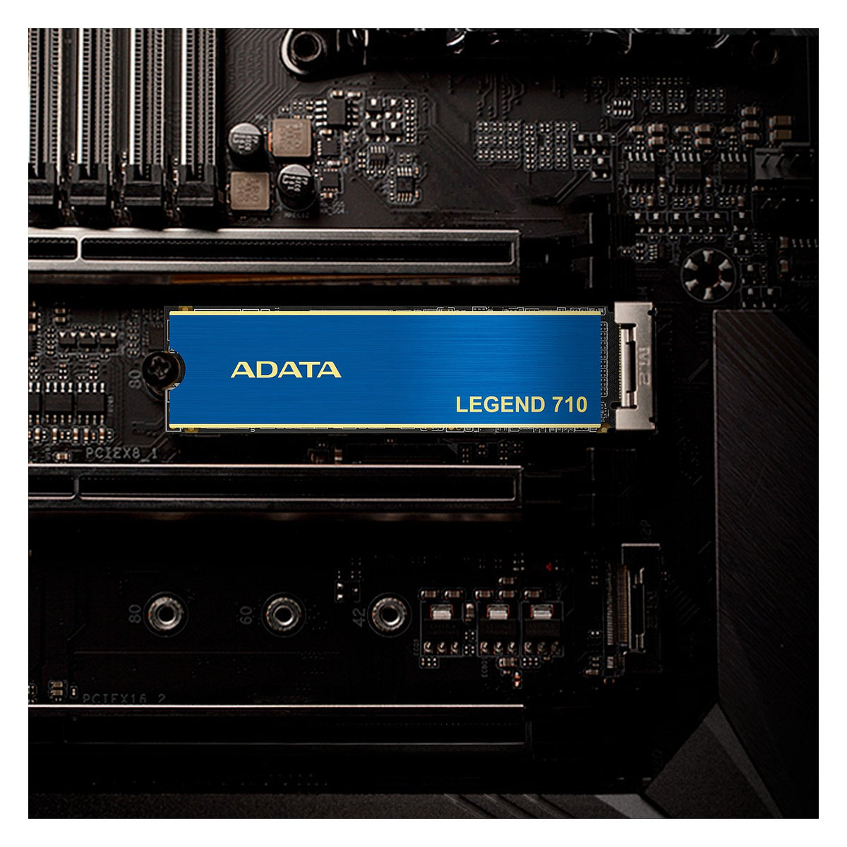 ADATA LEGEND 710 256 GB (blau/gold, PCIe 3.0 x4, NVMe 1.4, M.2 2280)