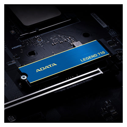 ADATA LEGEND 710 256 GB (blau/gold, PCIe 3.0 x4, NVMe 1.4, M.2 2280)