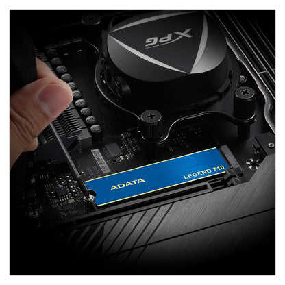 ADATA LEGEND 710 256 GB (blau/gold, PCIe 3.0 x4, NVMe 1.4, M.2 2280)