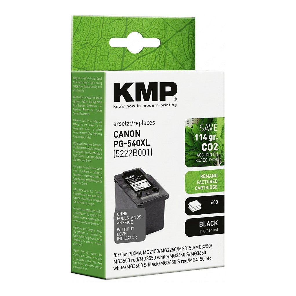 KMP Patrone Canon PG540XL black 600 S. C87 remanufactured