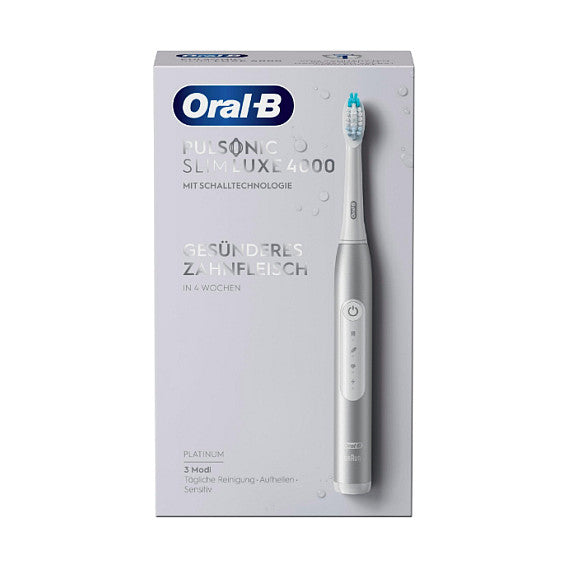 Oral-B Pulsonic Slim Luxe 4000 Elektrische Schallzahnbrste, platin