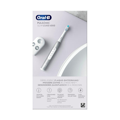 Oral-B Pulsonic Slim Luxe 4000 Elektrische Schallzahnbrste, platin