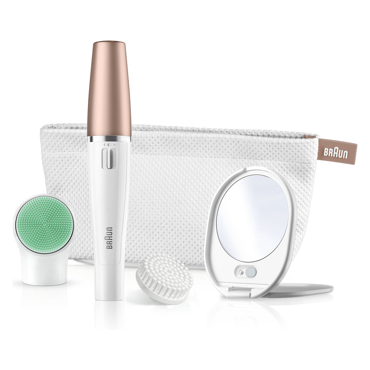 FaceSpa 851V Gesichtsepilierer - Gold - Weiß - 1.5 V - AA - 321 g - Box - 57 mm