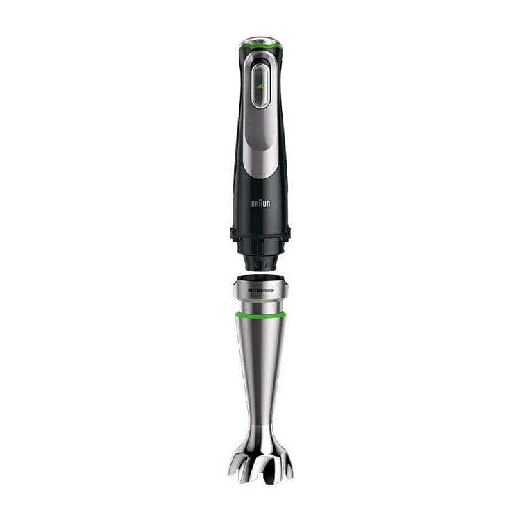 Houshold MultiQuick 9 Stabmixer MQ 9147X (edelstahl/schwarz, 1.200 Watt, mit 2 Zerkleinerern, Kartoffelstampfer, Schneebesen)
