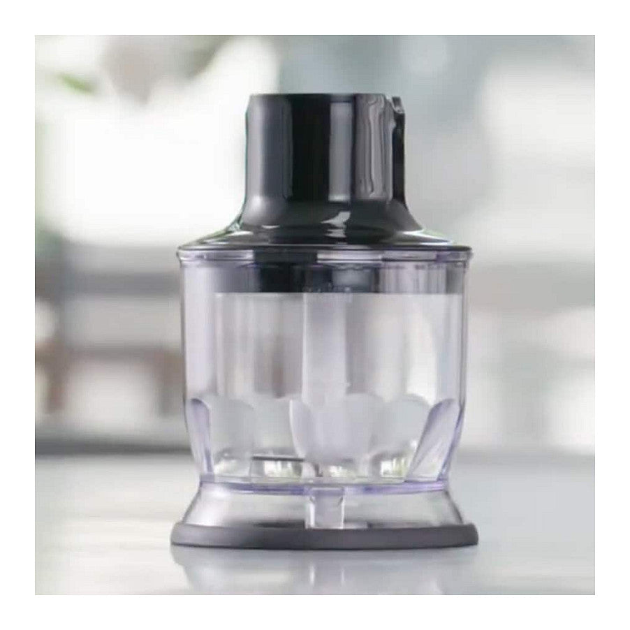 Houshold MultiQuick 9 Stabmixer MQ 9147X (edelstahl/schwarz, 1.200 Watt, mit 2 Zerkleinerern, Kartoffelstampfer, Schneebesen)