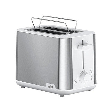 Houshold Toaster PurShine HT 1510 WH (edelstahl/wei, 900 Watt, fr 2 Scheiben Toast)
