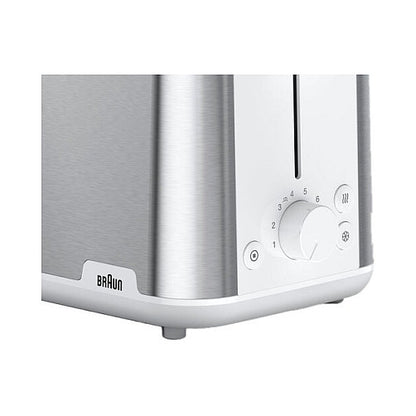 Houshold Toaster PurShine HT 1510 WH (edelstahl/wei, 900 Watt, fr 2 Scheiben Toast)