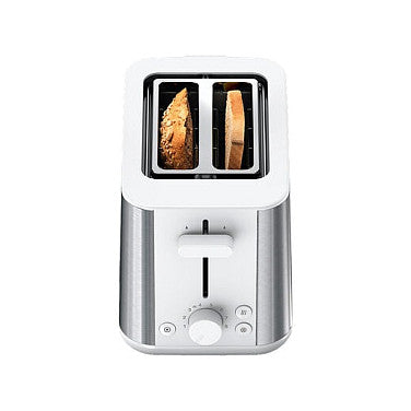 Houshold Toaster PurShine HT 1510 WH (edelstahl/wei, 900 Watt, fr 2 Scheiben Toast)