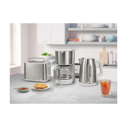 Houshold Toaster PurShine HT 1510 WH (edelstahl/wei, 900 Watt, fr 2 Scheiben Toast)
