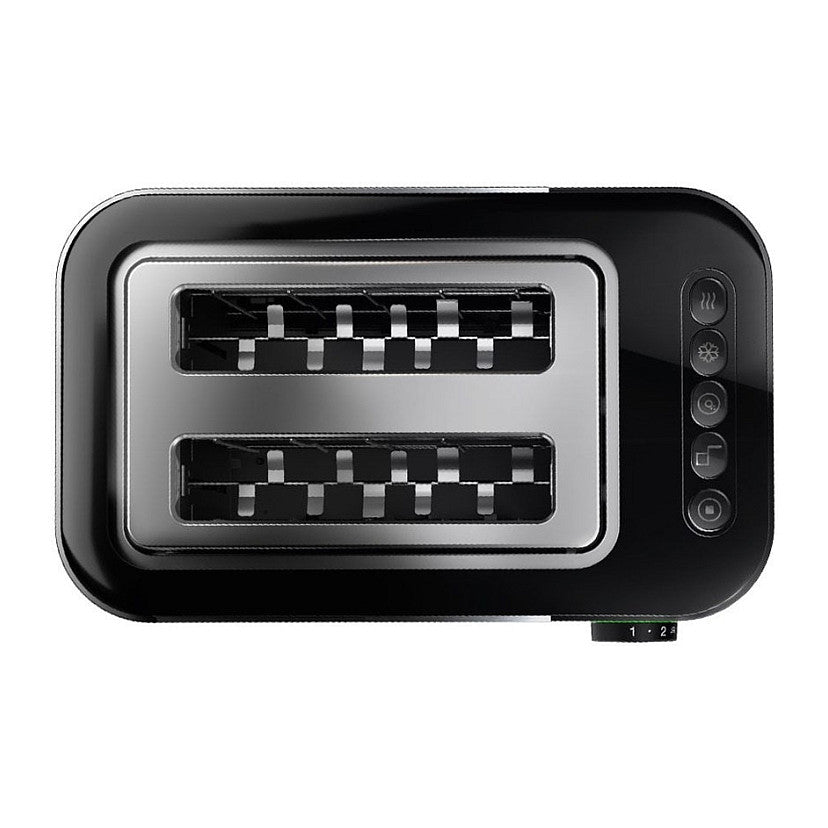 HT 5015 BK Toaster schwarz / edelstahl