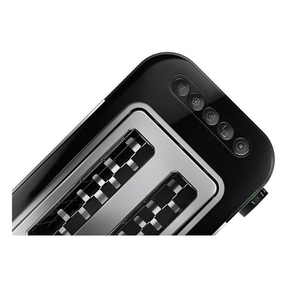 HT 5015 BK Toaster schwarz / edelstahl