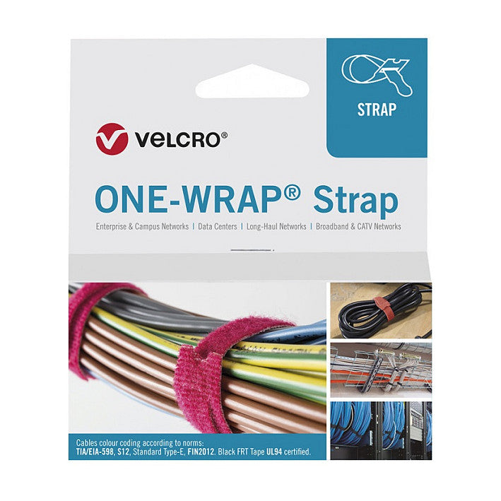 One Wrap Strap 20mm x 150mm, 100 Stck, blau