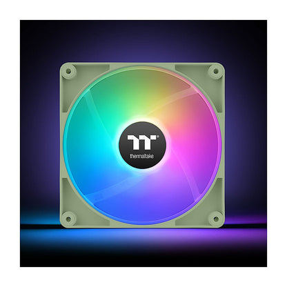 K Cooler Thermaltake CT120 Reverse ARGB Sync PC Cooling Fan Matcha Green (hellgrn, 2er Pack, ohne Controller, Reverse, 120 mm)