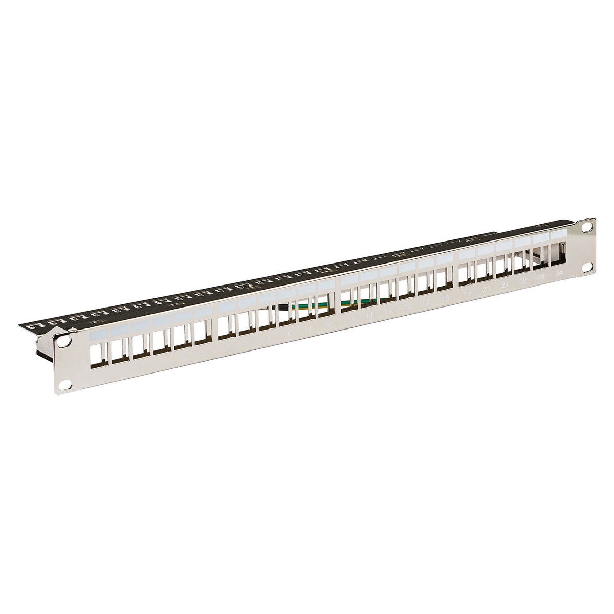 EFB Verteilerfeld 19" 1HE, 24-Port, Metall, metallfarben
