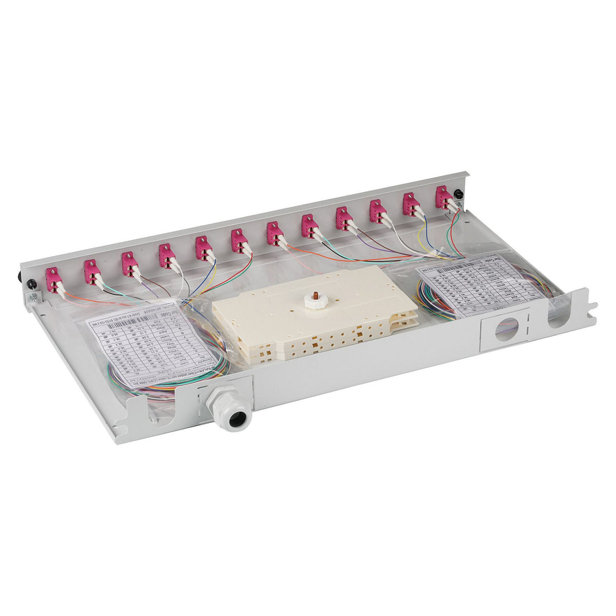 EFB Spleißbox LC 50/125Á OM4 ausziehbar, 48Pigtails / 24 Kup