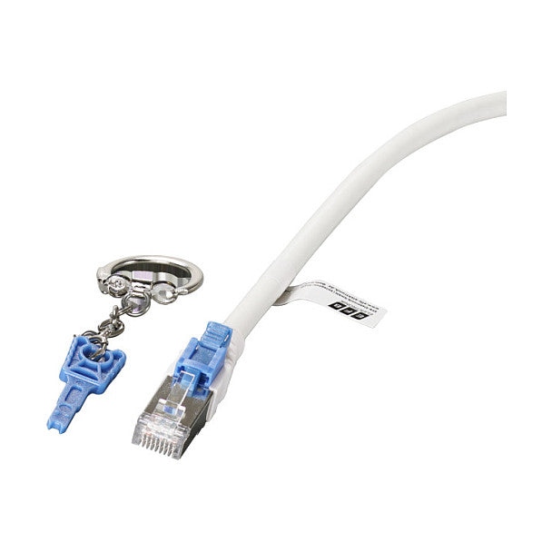 EFB RJ45 Patchkabel Cat.6A S/FTP LSZH BC AWG26 abschliebar wei 3m