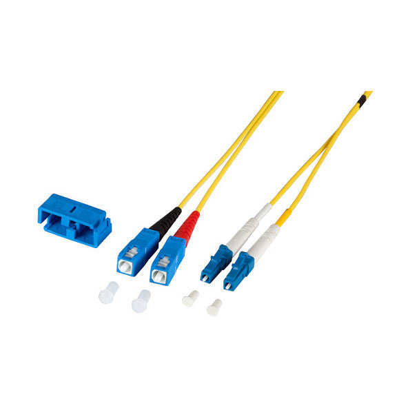 EFB Duplex Patchkabel LC-SC OS2 G652D 0,5m LSZH 2mm gelb