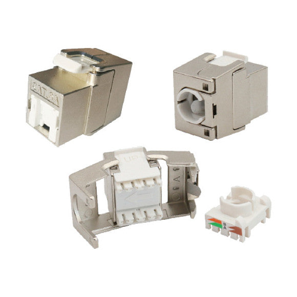 EFB RJ45 Shortbody Keystone STP, Cat.6A 500MHz mit integriertem Shutter