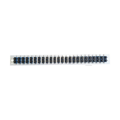 EFB Bestckte Frontblende mit 24 x SC Duplex Kupplung OS2 vertikal, grau