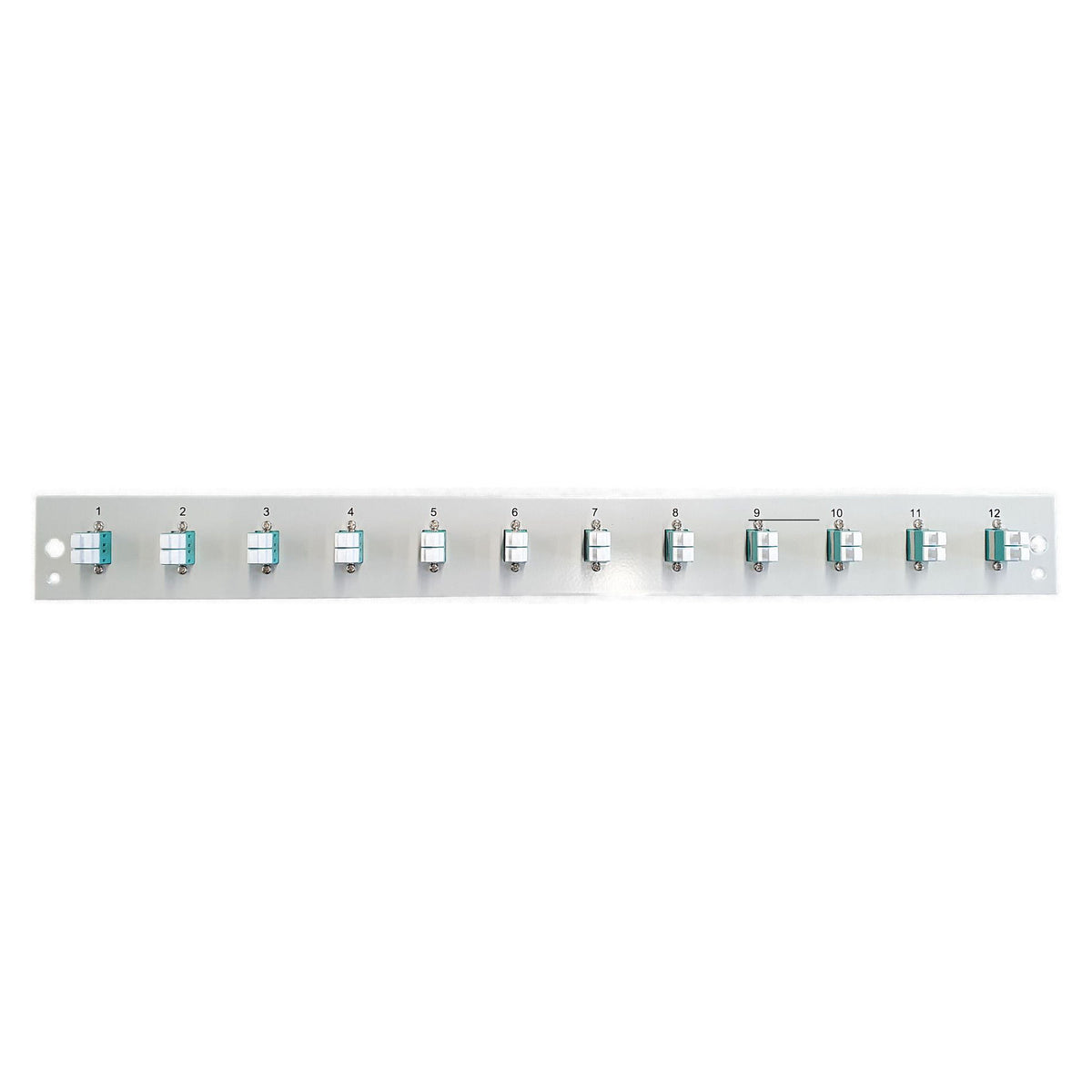 EFB Bestckte Frontblende mit 12 x LC Duplex Kupplung OM3, schwarz