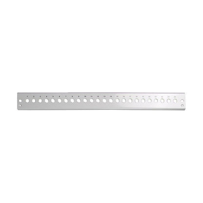 EFB Frontblende 24 x ST/FC (D-hole), grau