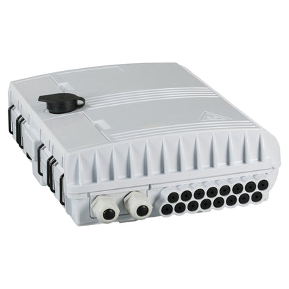 FTTH-BOX-OUT-1 FTTH IP65 Anschlussbox für 16 Fasern 16 Kupplungen u.Faserübe