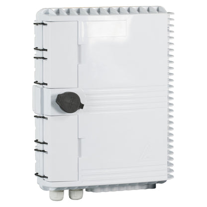 FTTH-BOX-OUT-1 FTTH IP65 Anschlussbox für 16 Fasern 16 Kupplungen u.Faserübe