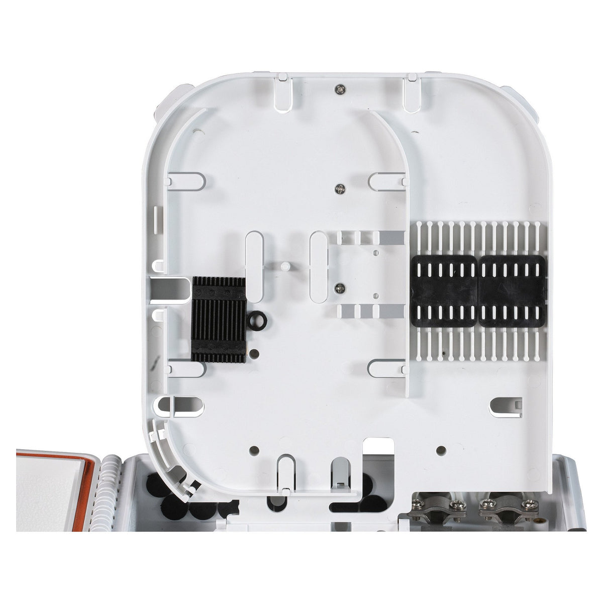 FTTH-BOX-OUT-1 FTTH IP65 Anschlussbox für 16 Fasern 16 Kupplungen u.Faserübe